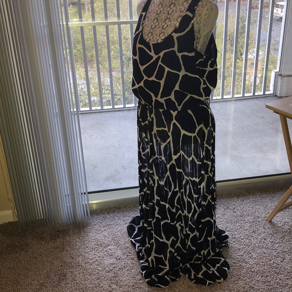 Maxi  Length Black and White Michael Kors